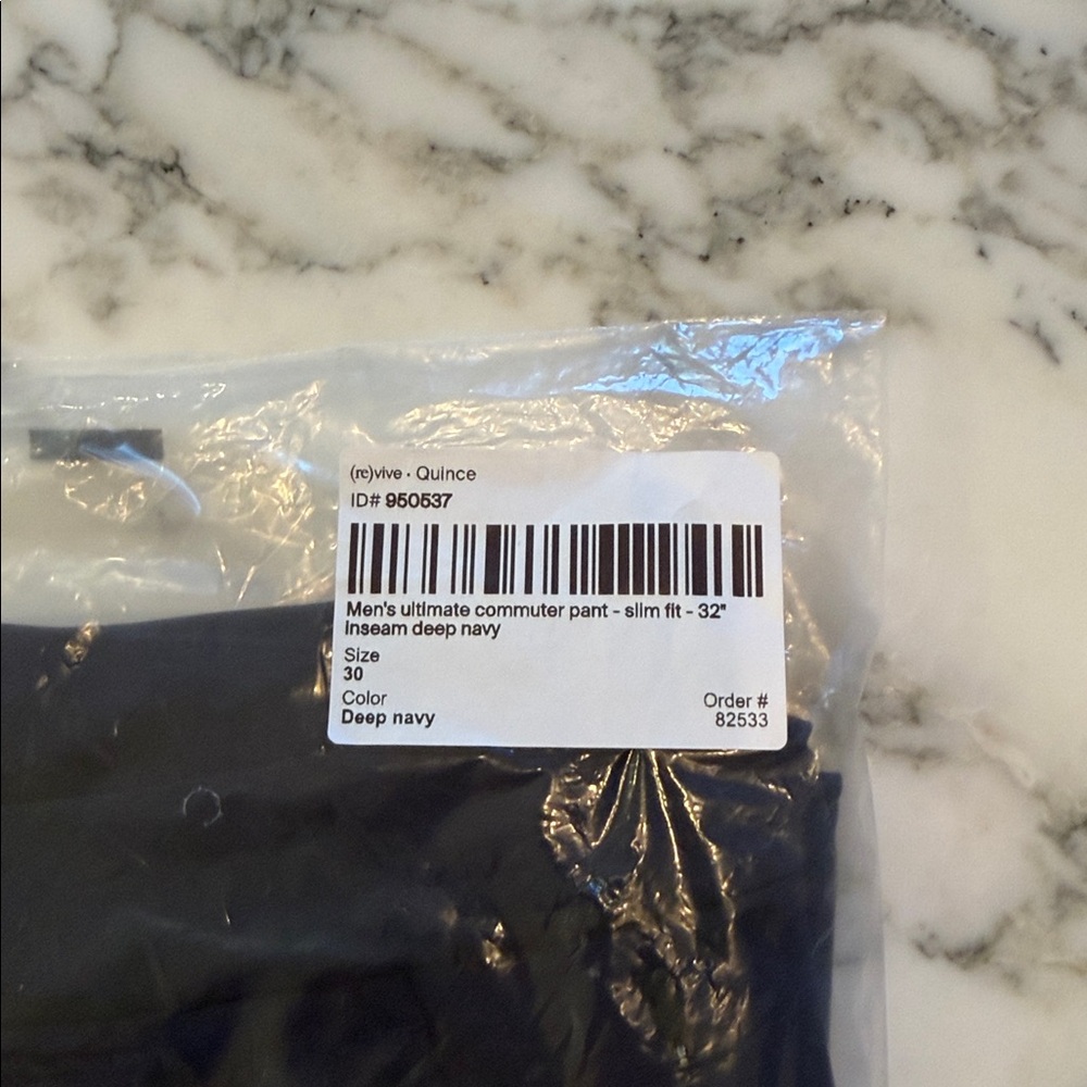 New Quince Mens Ultimate Commuter Pants‎ Navy Blue 30x32 - Picture 9 of 10